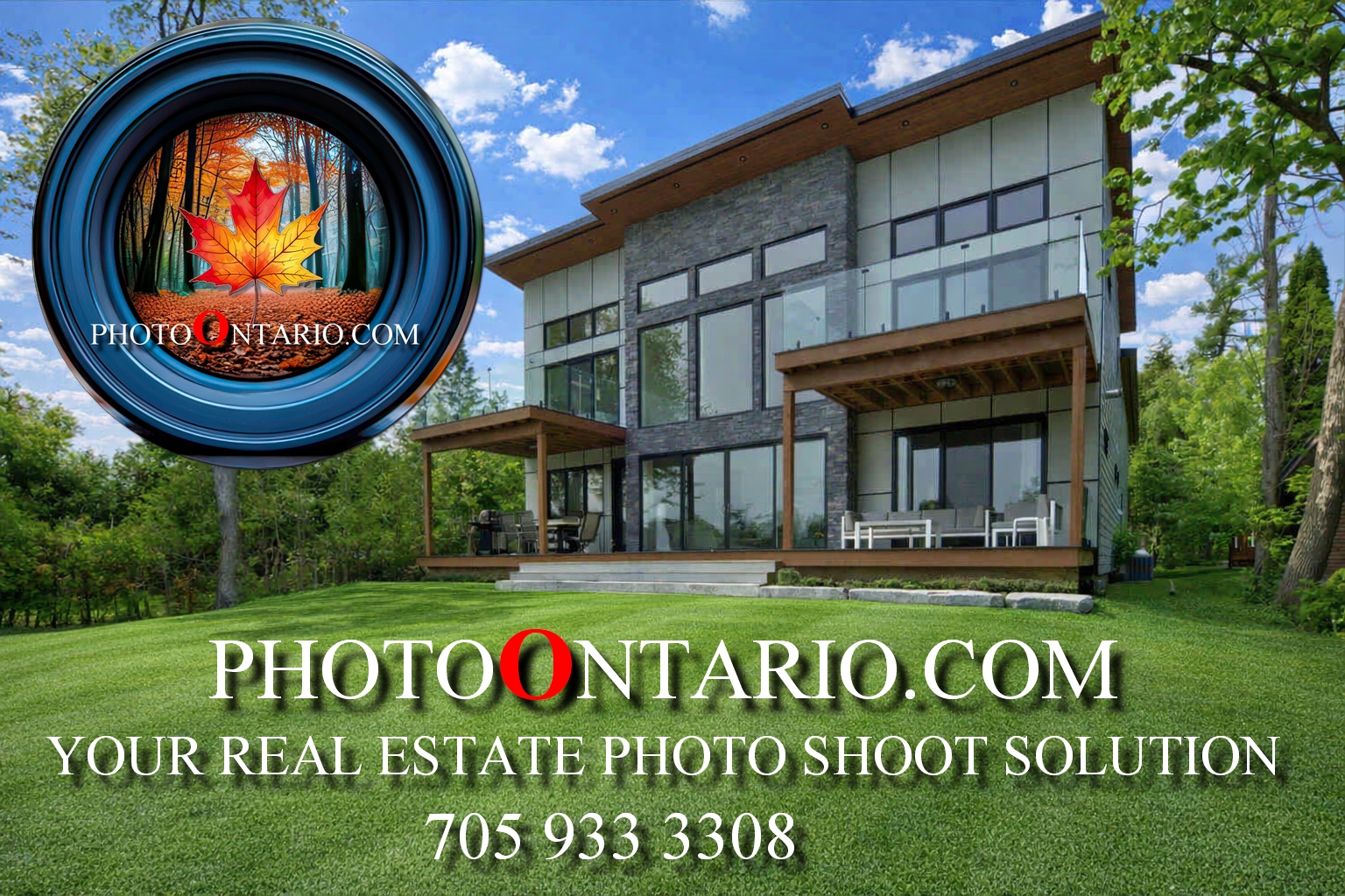 Aerial real estate drone photography
        in the Kawarthas